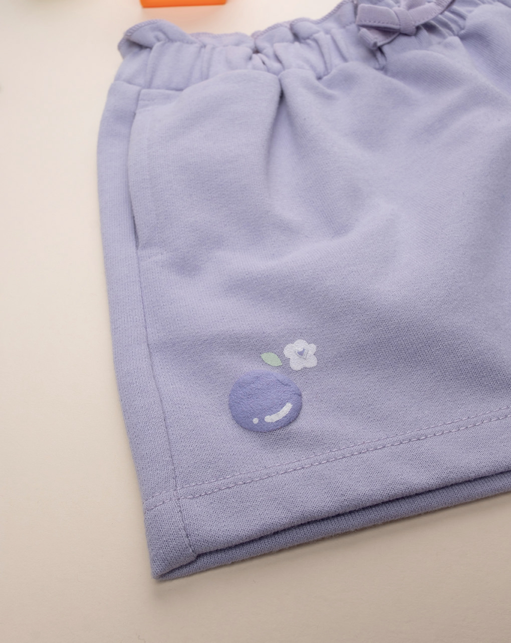 παιδικό σορτσάκι λιλά με κεράσια για κορίτσι - Prénatal