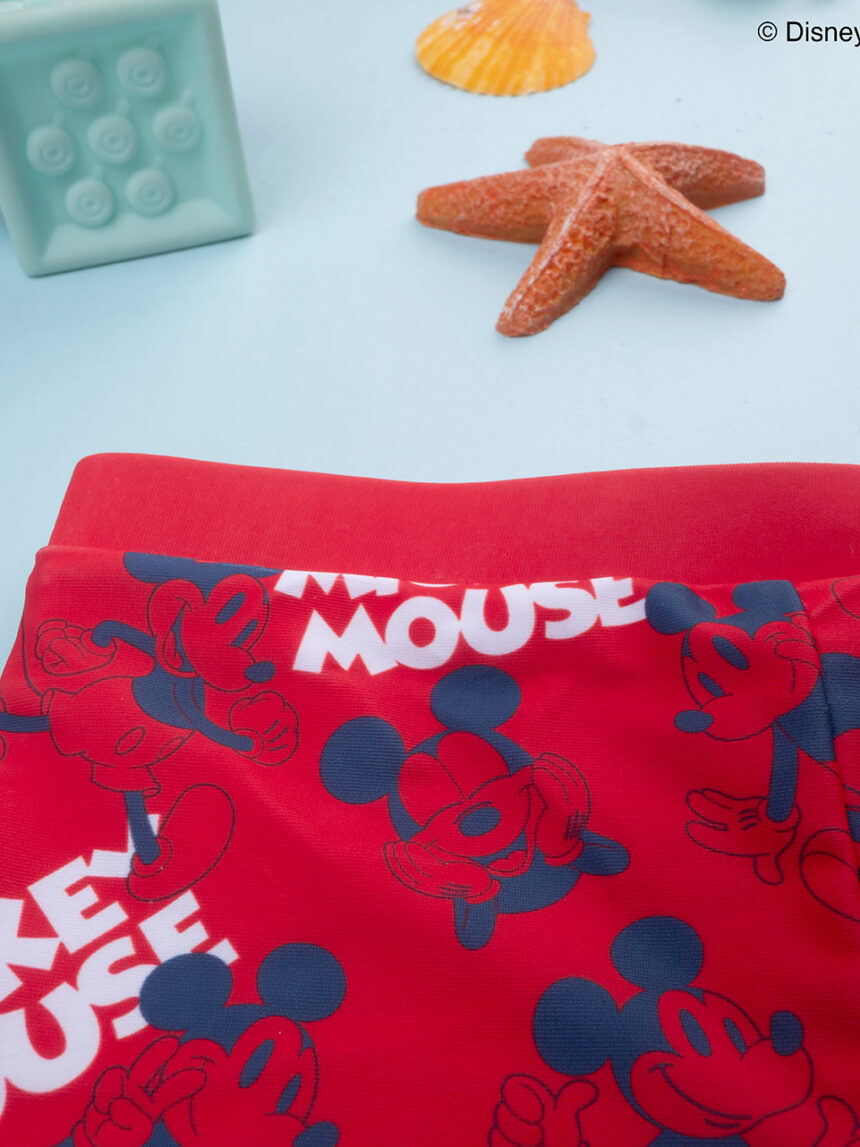 βρεφικό μαγιό σορτσάκι κόκκινο mickey για αγόρι - Prénatal