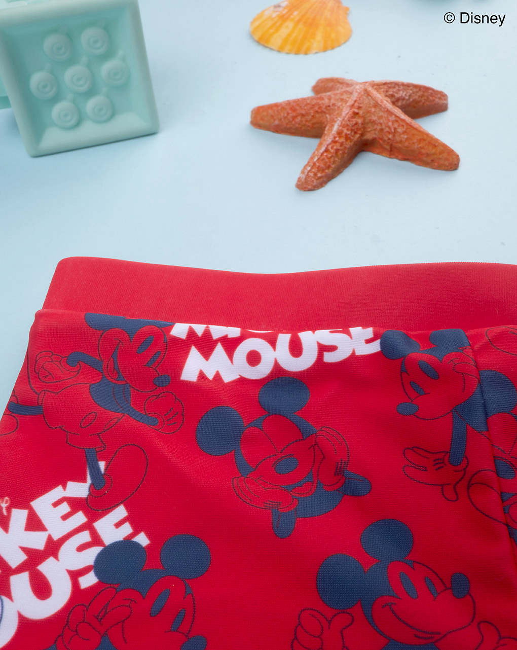 βρεφικό μαγιό σορτσάκι κόκκινο mickey για αγόρι - Prénatal