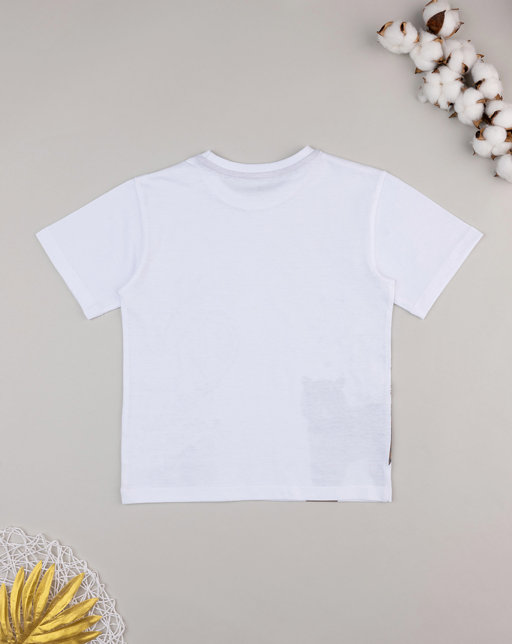 παιδικό t-shirt λευκό/καφέ savana για αγόρι - Prénatal