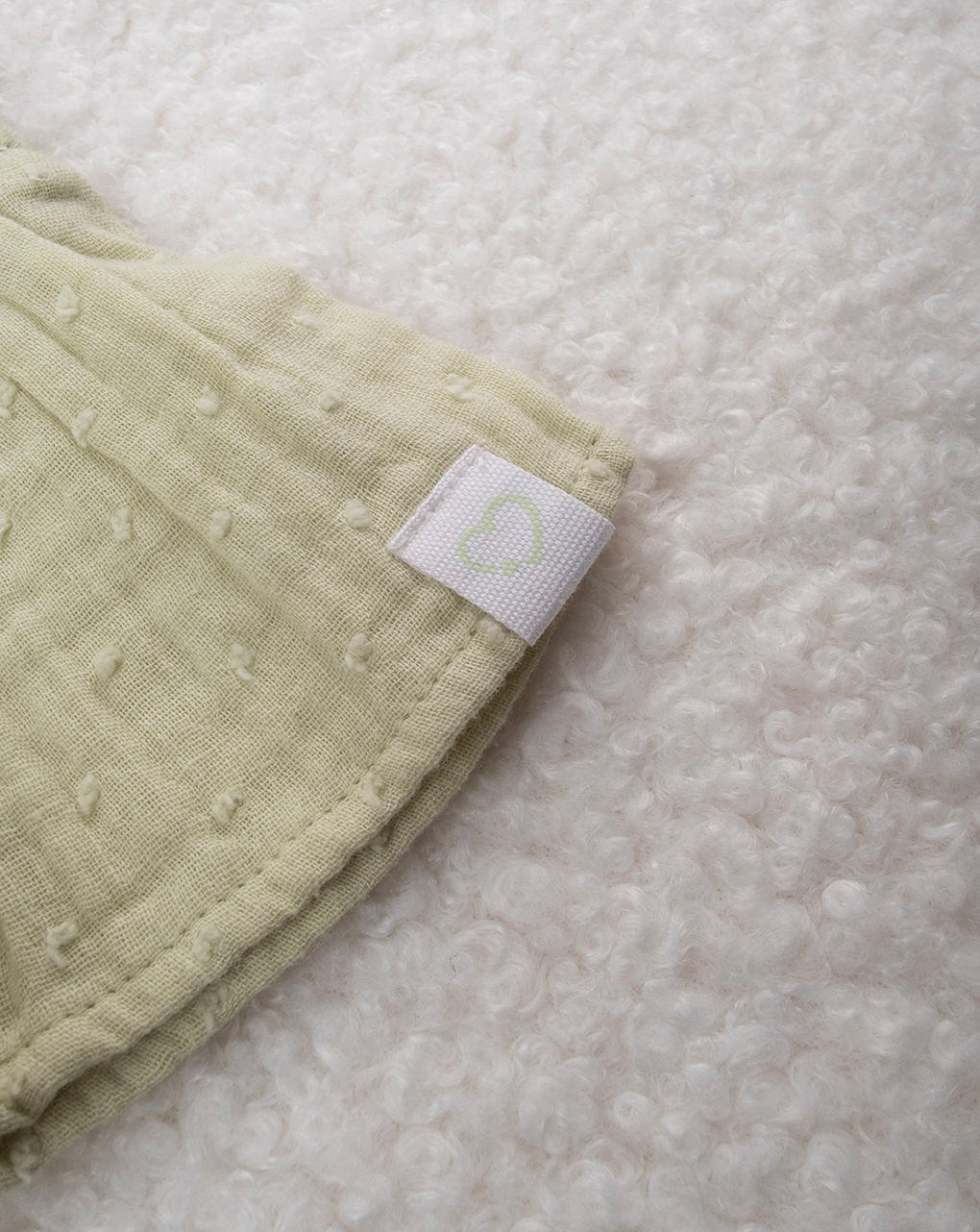 βρεφικό φόρεμα πράσινο με βολάν για κορίτσι - Prénatal