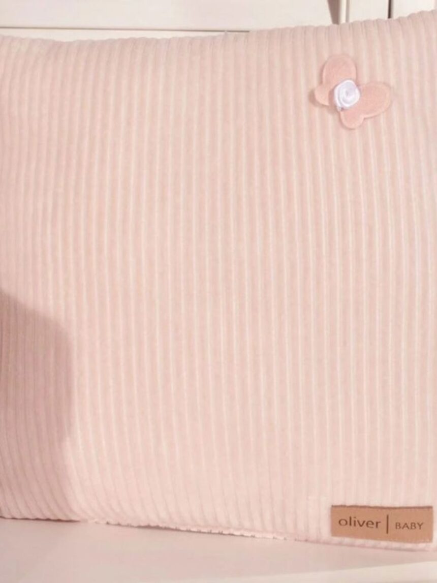 Baby oliver διακοσμητικό μαξιλάρι σχέδιο 412 ροζ κοτλέ 46-6710/412 - BABY OLIVER