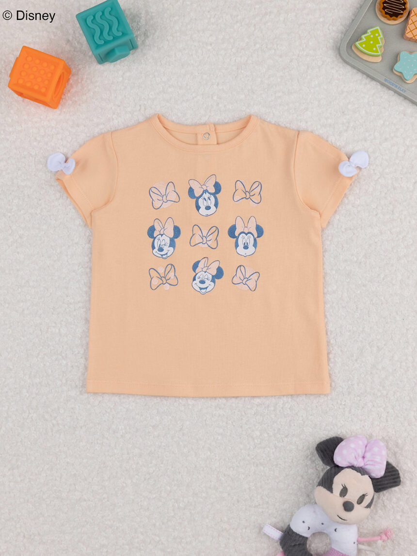 βρεφικό t-shirt πορτοκαλί minnie για κορίτσι - Prénatal
