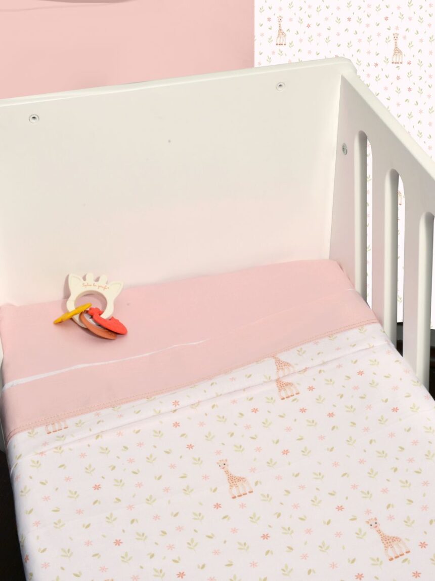 Sophie la girafe σεντόνια λίκνου σετ 2 75x110 σχέδιο 502 46-6704/502 - SOPHIE LA GIRAFE