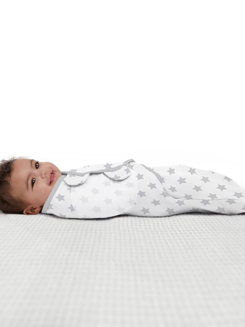 Swaddleme πάνα αγκαλιάς original grey star 55896bdsv - Swaddleme