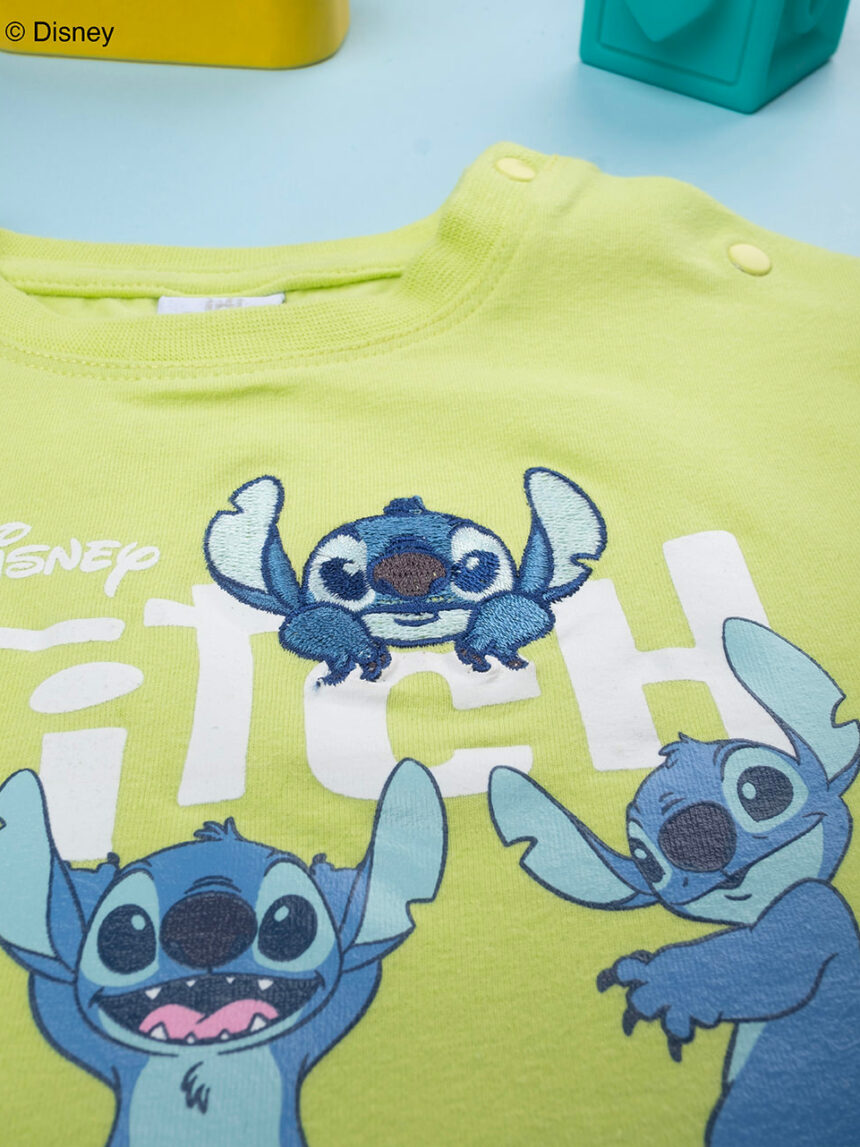 βρεφικό t-shirt λαχανί stitch για αγόρι - Prénatal