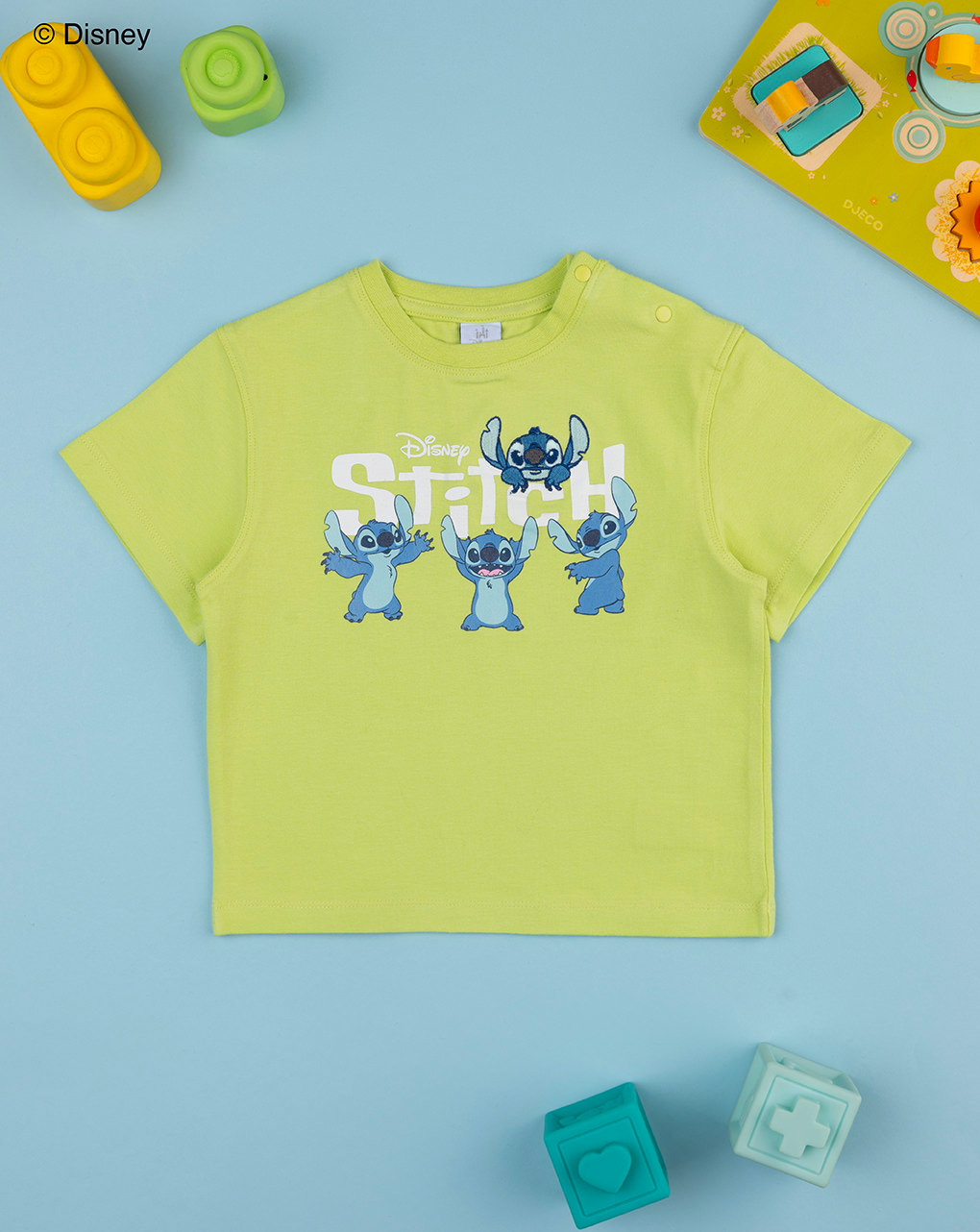 βρεφικό t-shirt λαχανί stitch για αγόρι - Prénatal