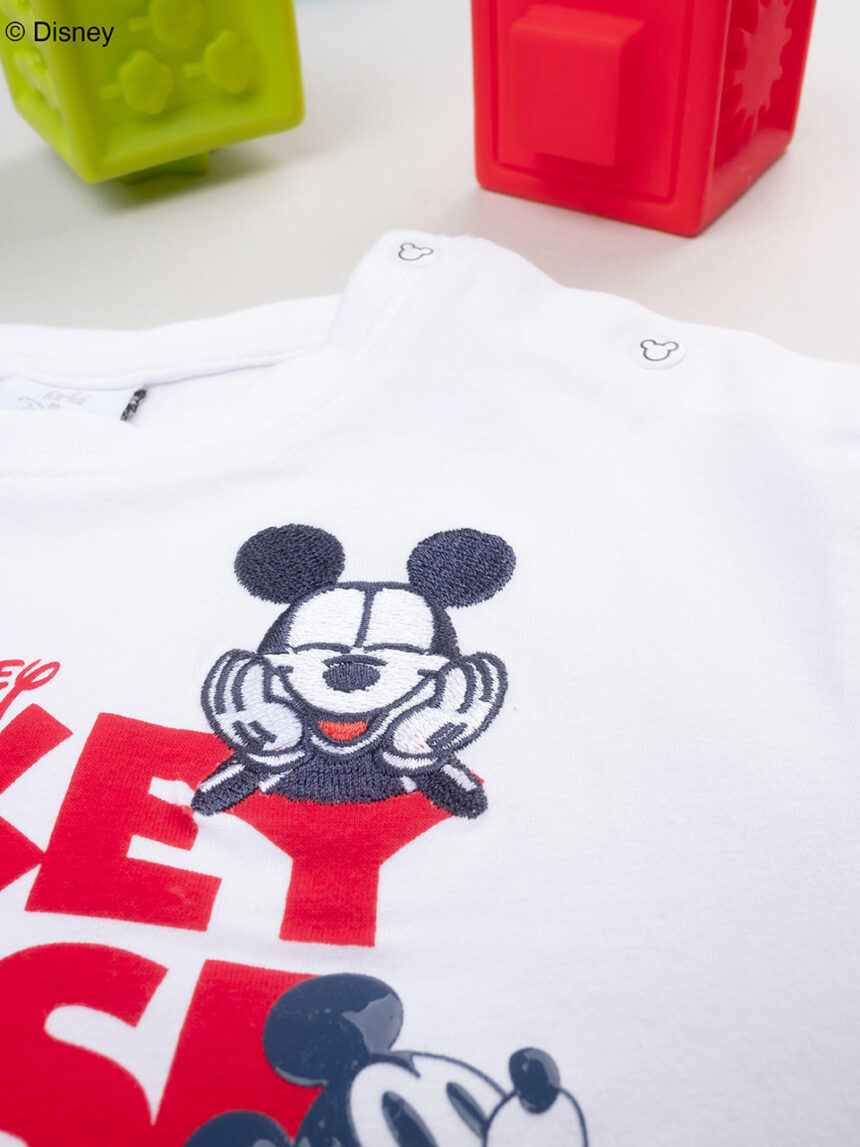 βρεφικό t-shirt λευκό mickey για αγόρι - Prénatal