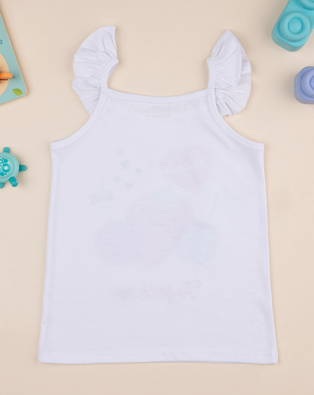 παιδική αμάνικη μπλούζα λευκή together για κορίτσι - Prénatal