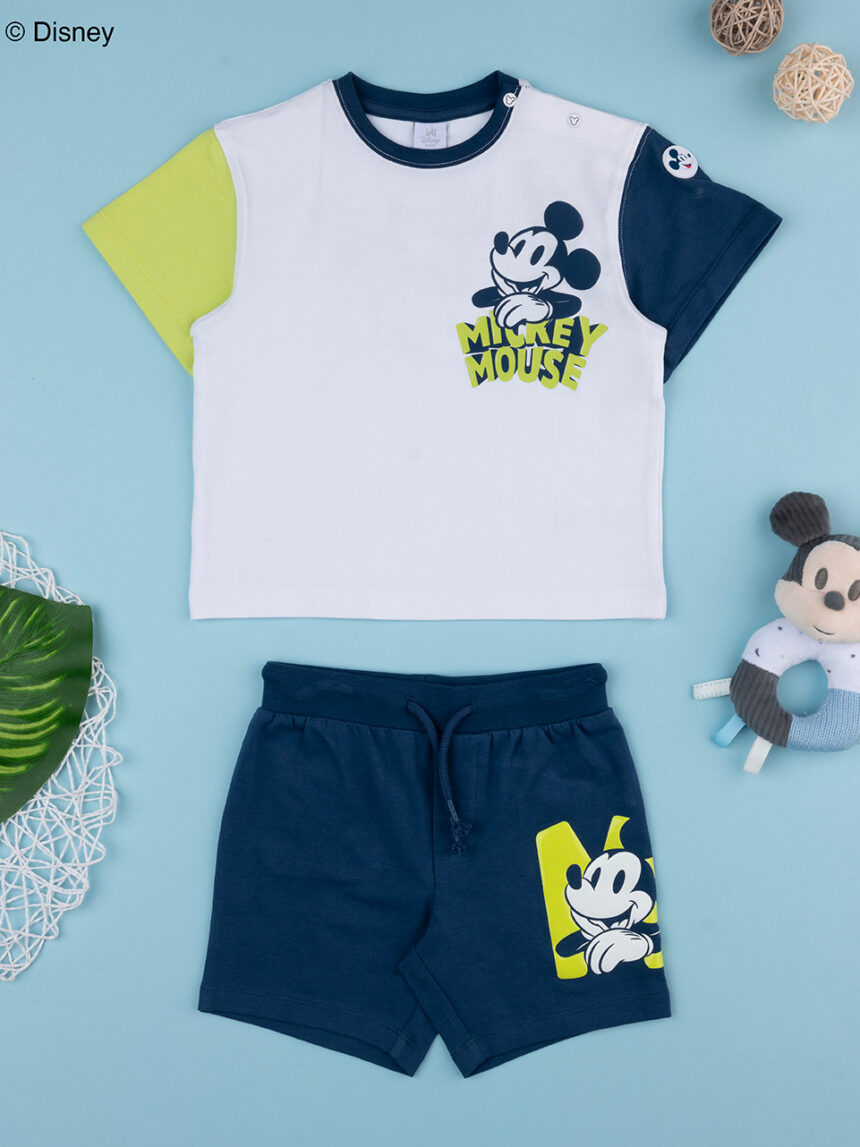 βρεφικό σετ t-shirt και σορτσάκι mickey για αγόρι - Prénatal