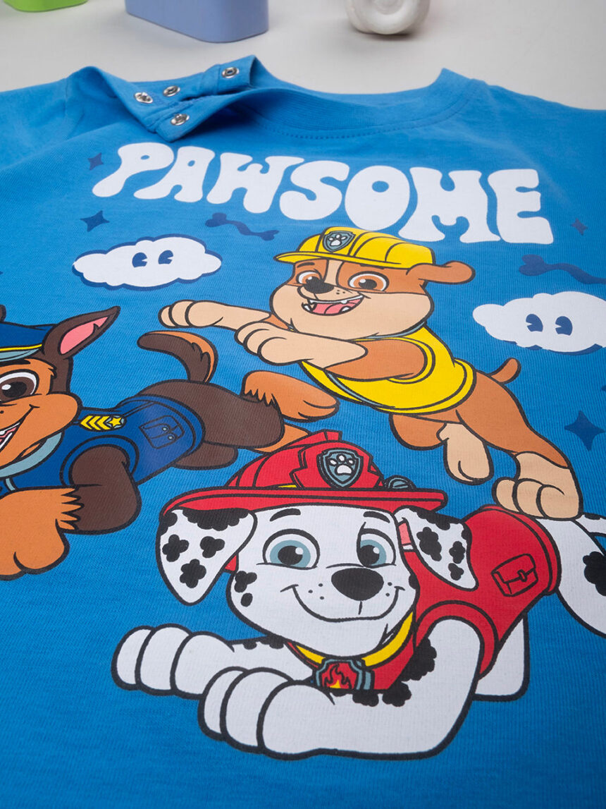 βρεφική πιτζάμα μπλε/γκρι paw patrol για αγόρι - Prénatal