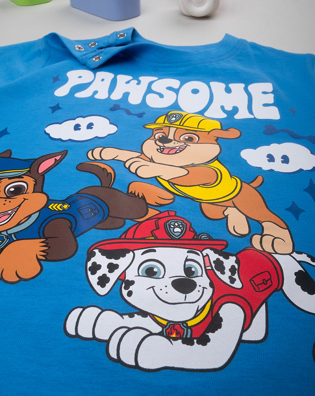 βρεφική πιτζάμα μπλε/γκρι paw patrol για αγόρι - Prénatal