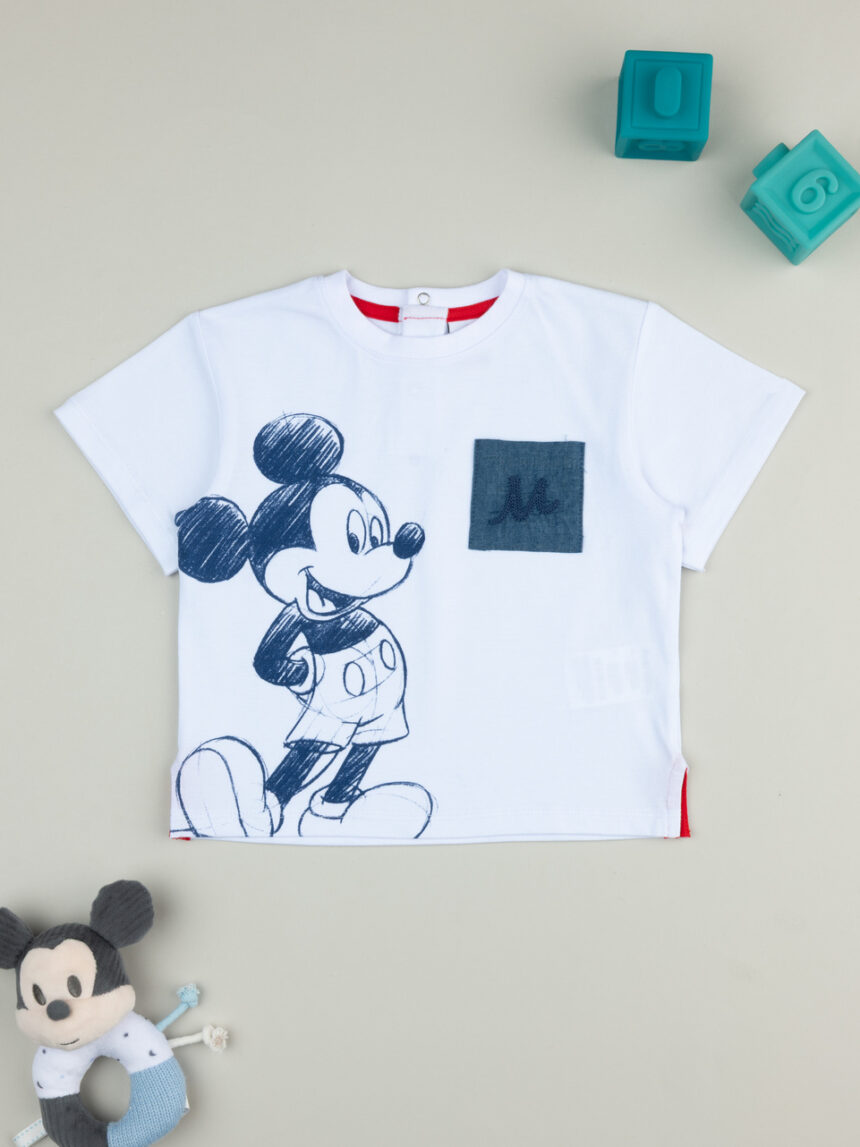 βρεφικό t-shirt λευκό mickey για αγόρι - Prénatal