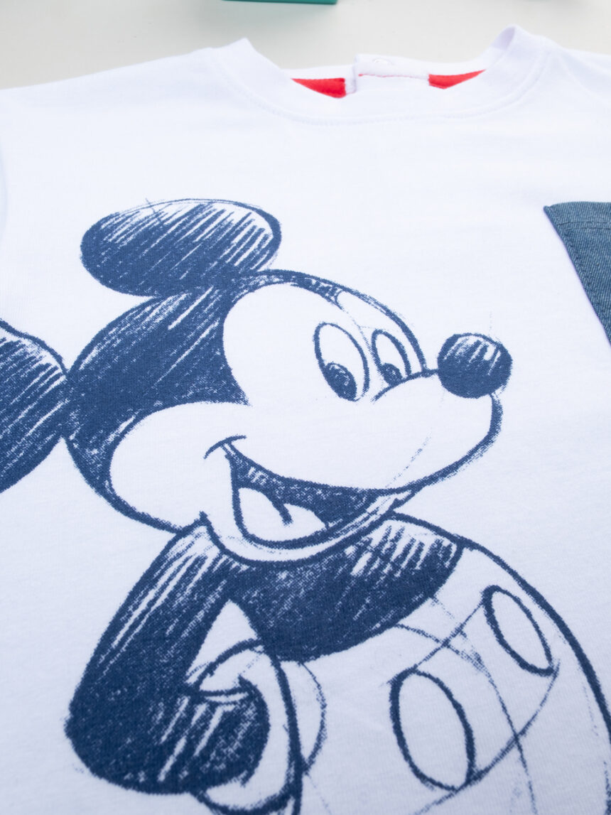 βρεφικό t-shirt λευκό mickey για αγόρι - Prénatal