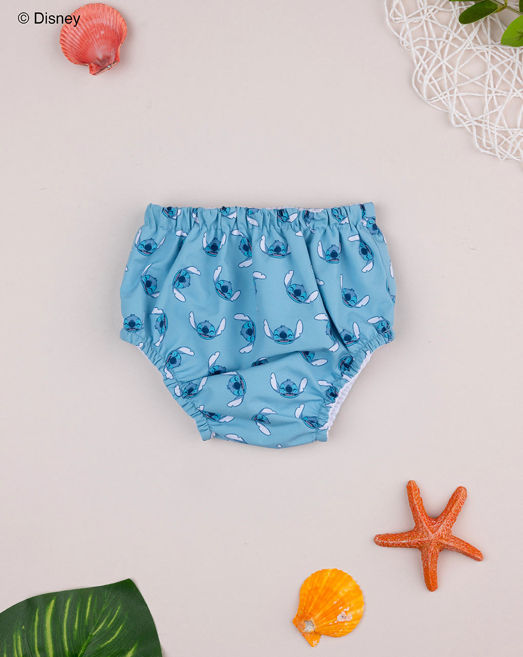 βρεφικό μαγιό πάνα γαλάζιο stitch για αγόρι