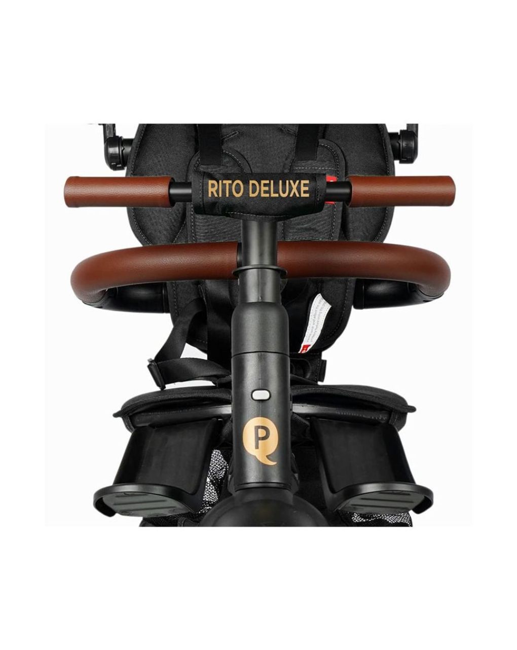 Qplay ποδήλατο τρίκυκλο rito deluxe air gel wheels brown 01-1212068-04 - QPLAY