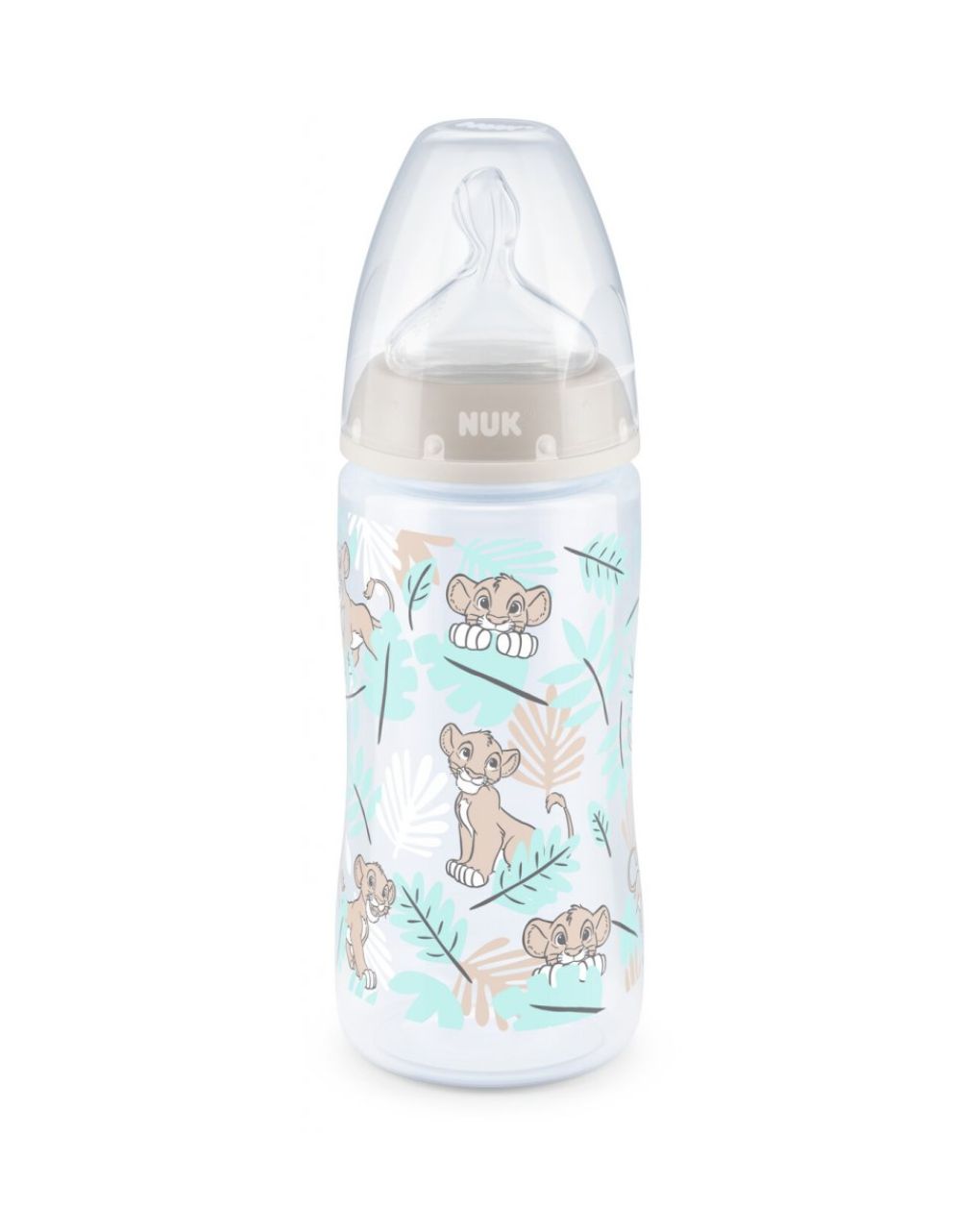 Nuk πλαστικό μπιμπερό first choice plus 300ml με θηλή σιλικόνης (6-18m) disney the lion king 10741764 - Nuk