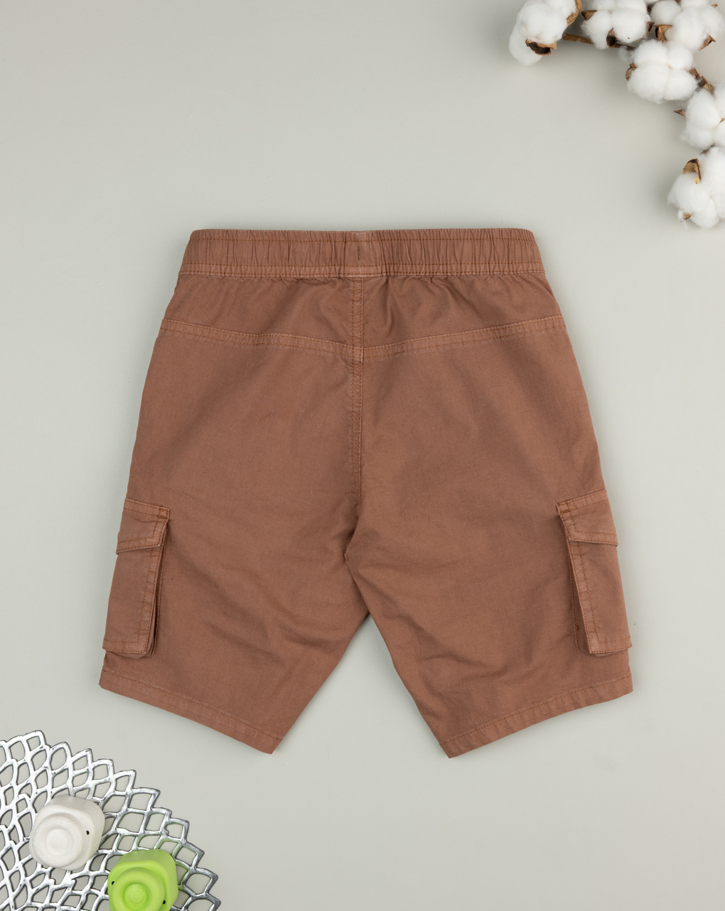 παιδική βερμούδα cargo καφέ για αγόρι - Prénatal
