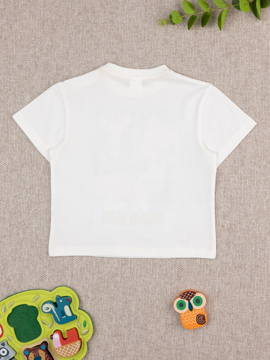 βρεφικό t-shirt λευκό safari για αγόρι - Prénatal
