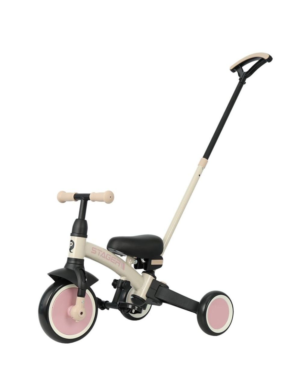 Qplay ποδήλατο τρίκυκλο stager 3in1 pink 01-1212075-05