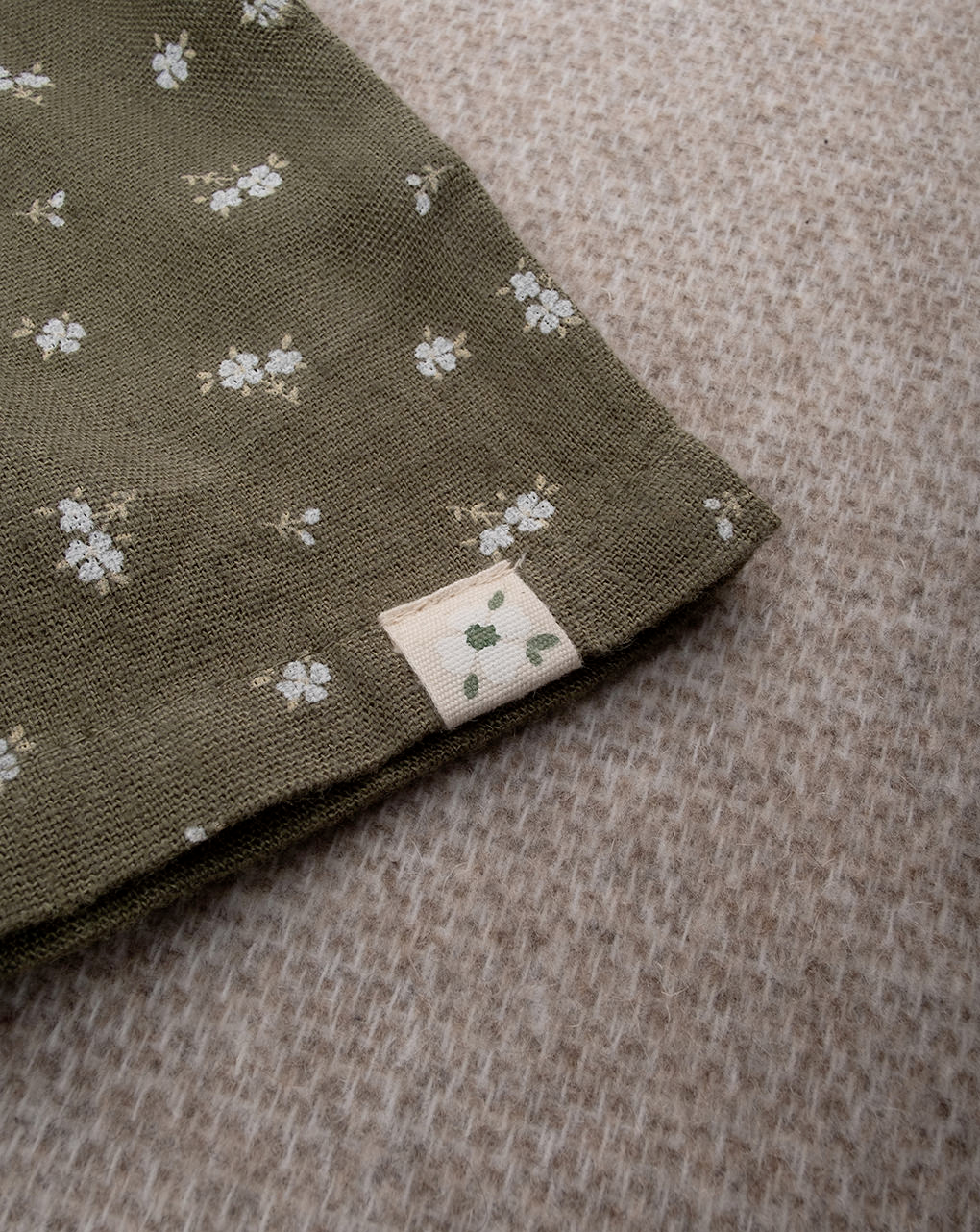 βρεφική ολόσωμη φόρμα χακί φλοράλ για κορίτσι - Prénatal