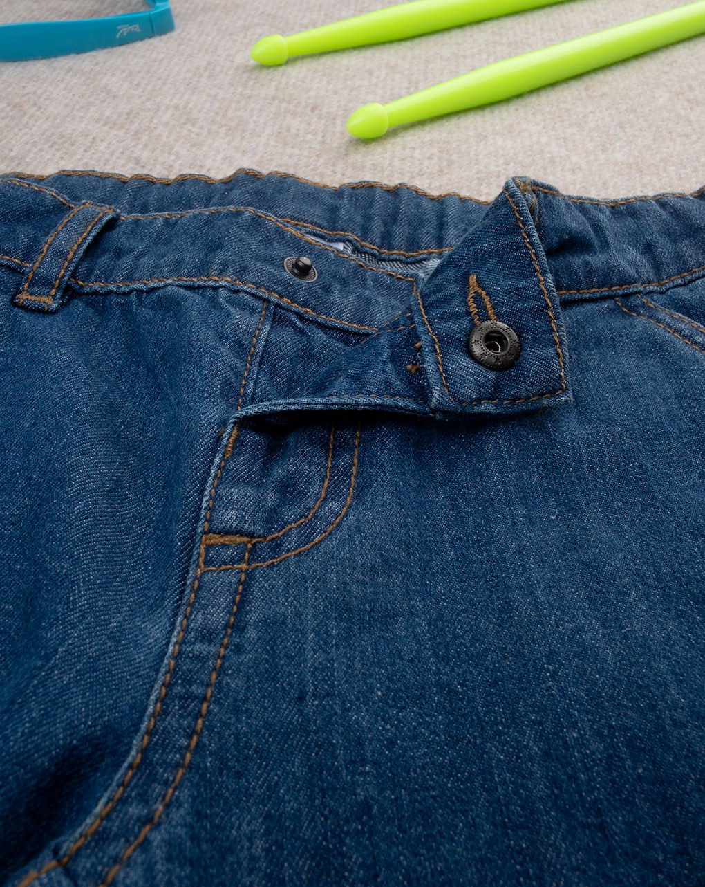 παιδική βερμούδα τζιν μπλε για αγόρι - Prénatal