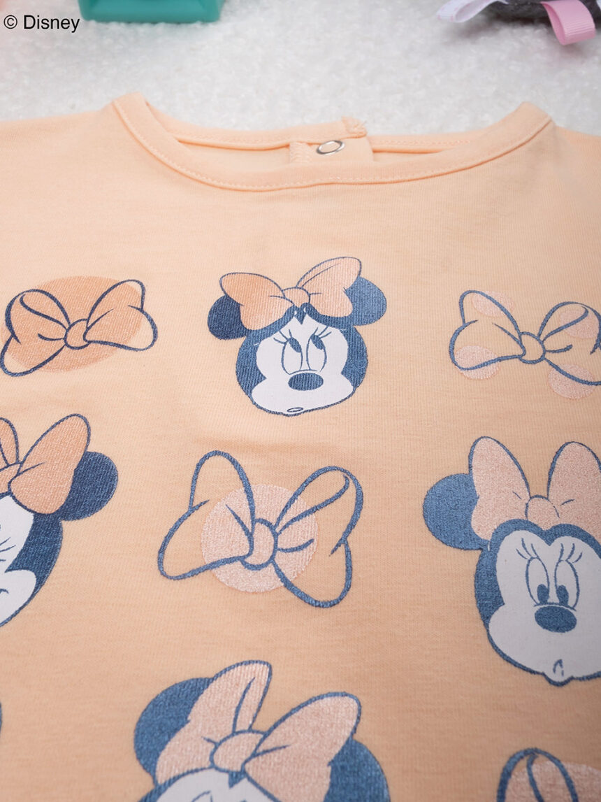 βρεφικό t-shirt πορτοκαλί minnie για κορίτσι - Prénatal