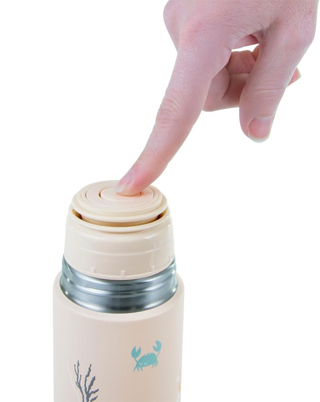 Miniland θερμός υγρών thermy 500ml ocean crab ml89641 - Miniland