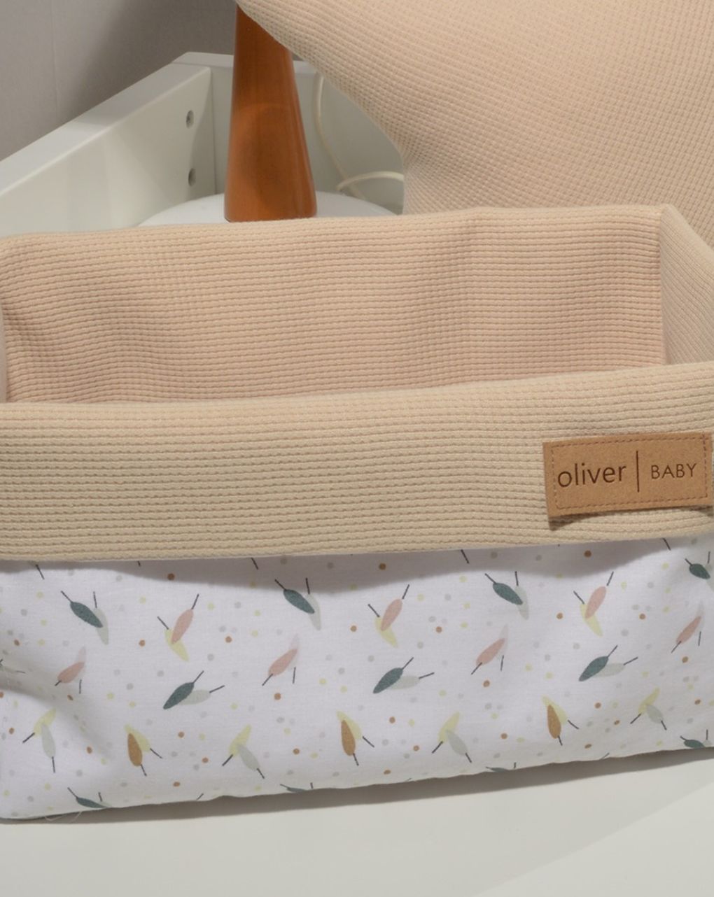 Baby oliver καλάθι αποθήκευσης διπλής όψης σχέδιο 404 μπεζ 46-6712/404