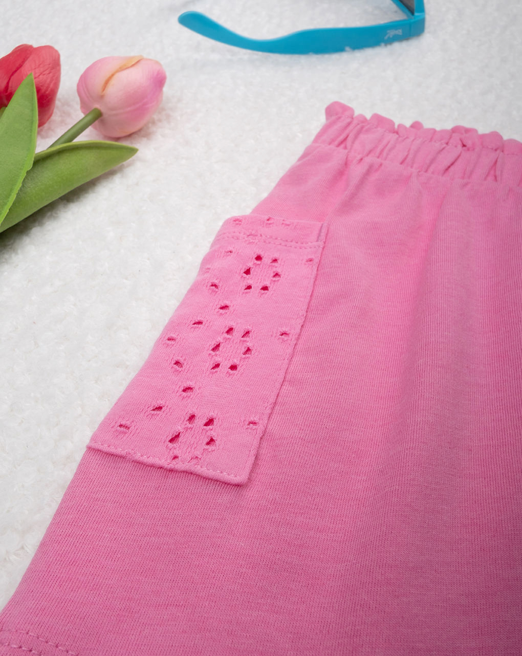 παιδικό σορτσάκι ροζ sangallo για κορίτσι - Prénatal