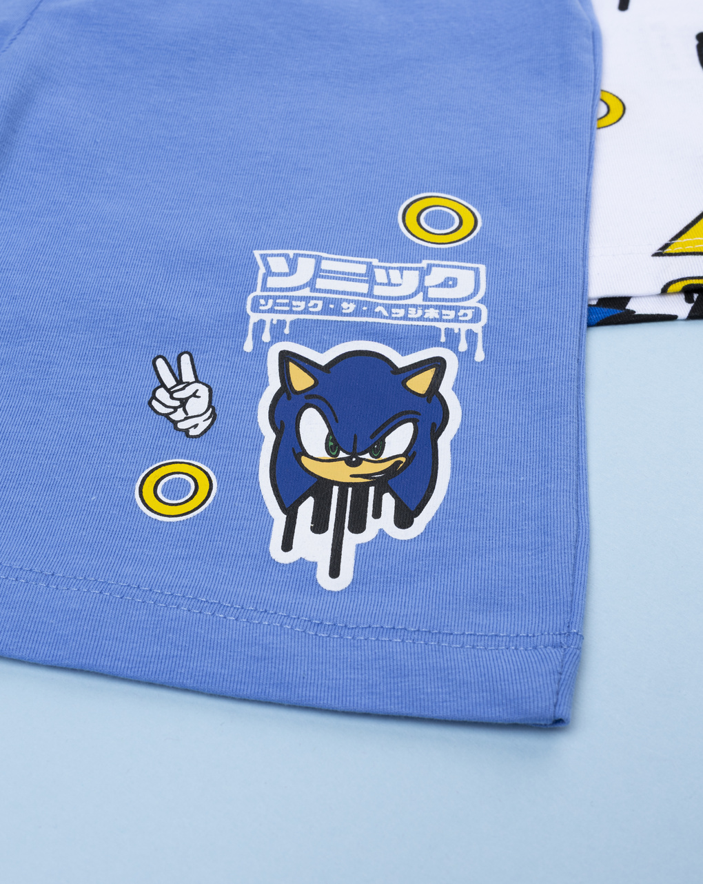 παιδικό σετ t-shirt και σορτσάκι sonic για αγόρι - Prénatal