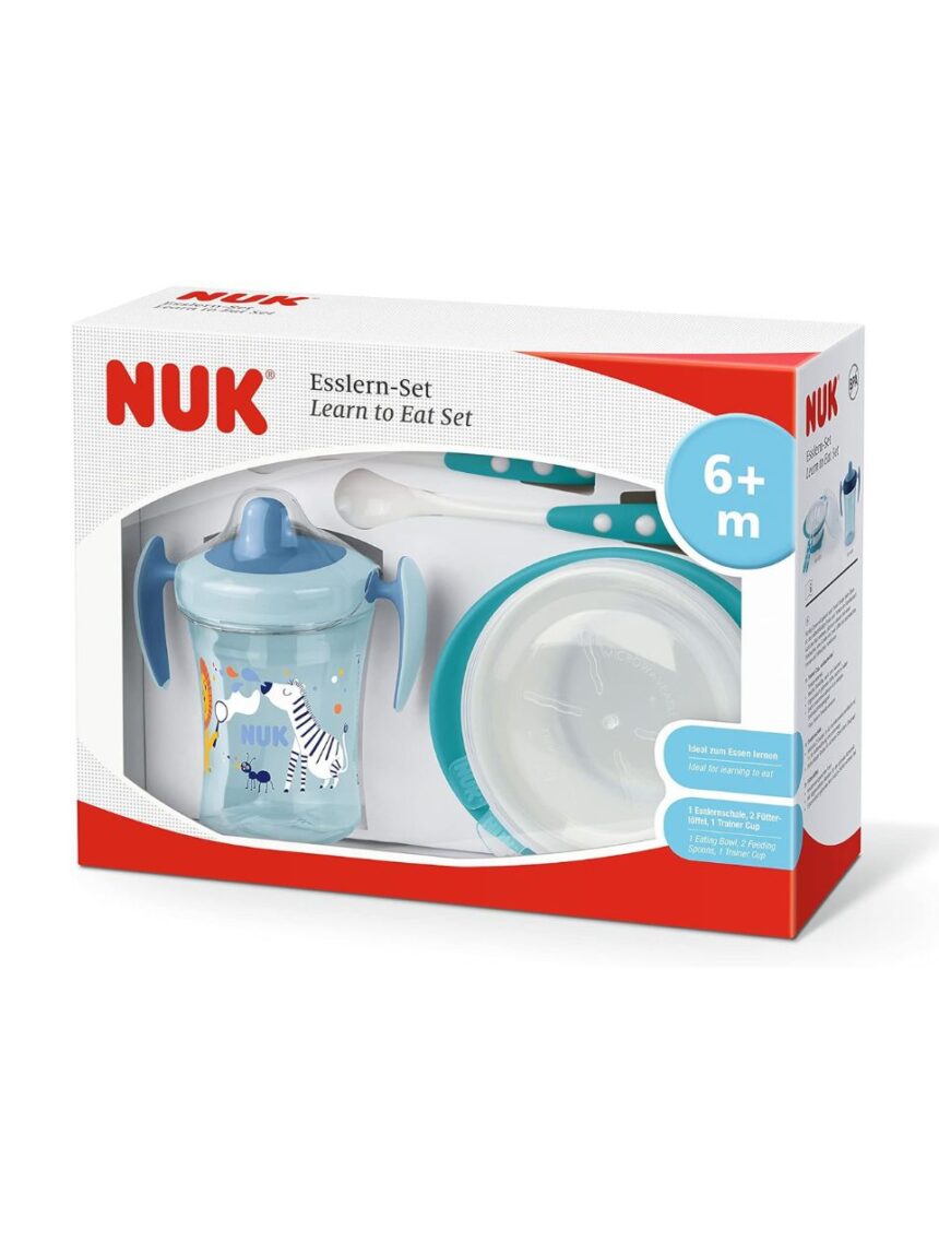 Nuk εκπαιδευτικό σετ φαγητού 6m+ μπλε 10225272 - Nuk