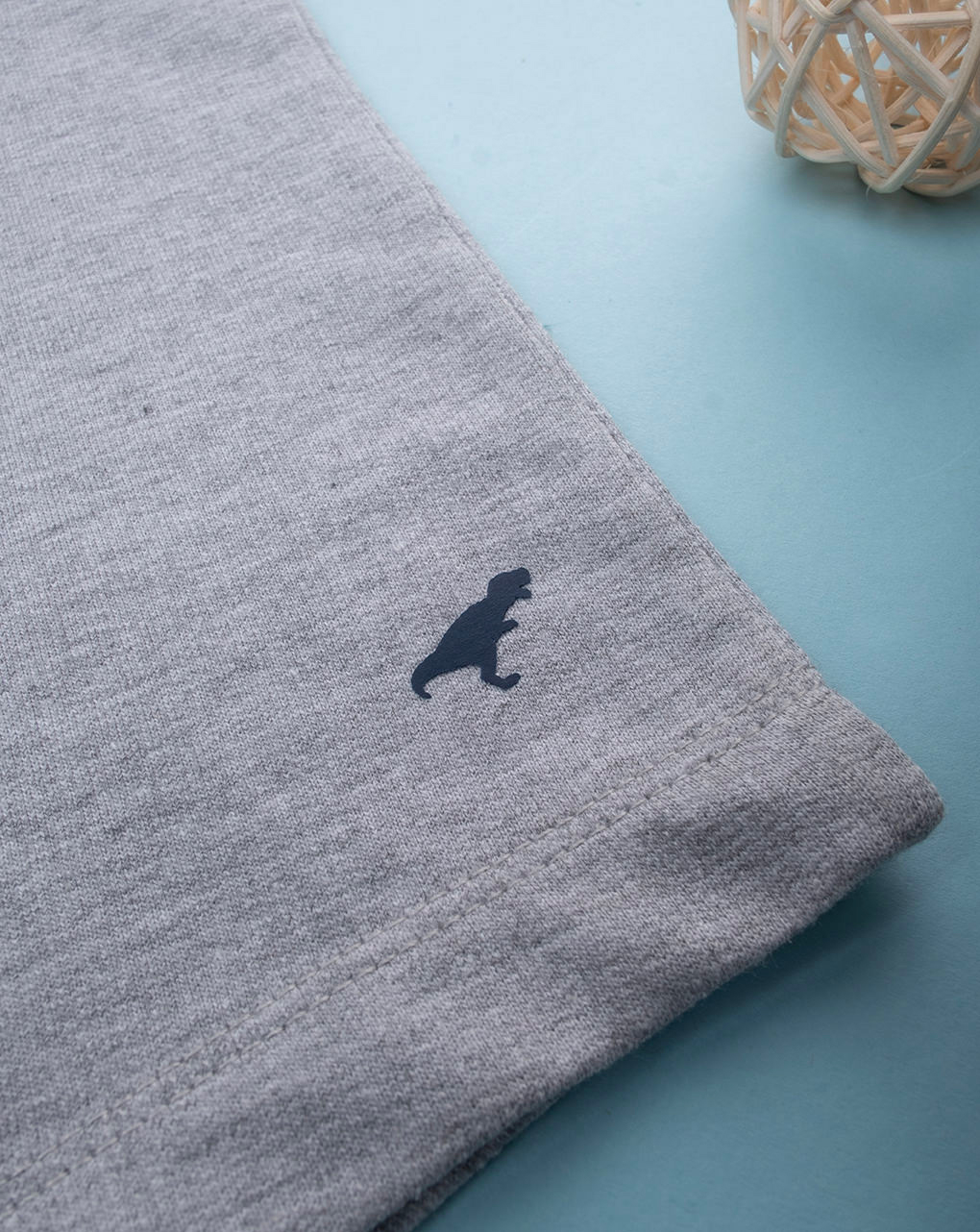 παιδική βερμούδα γκρι με δεινόσαυρο για αγόρι - Prénatal