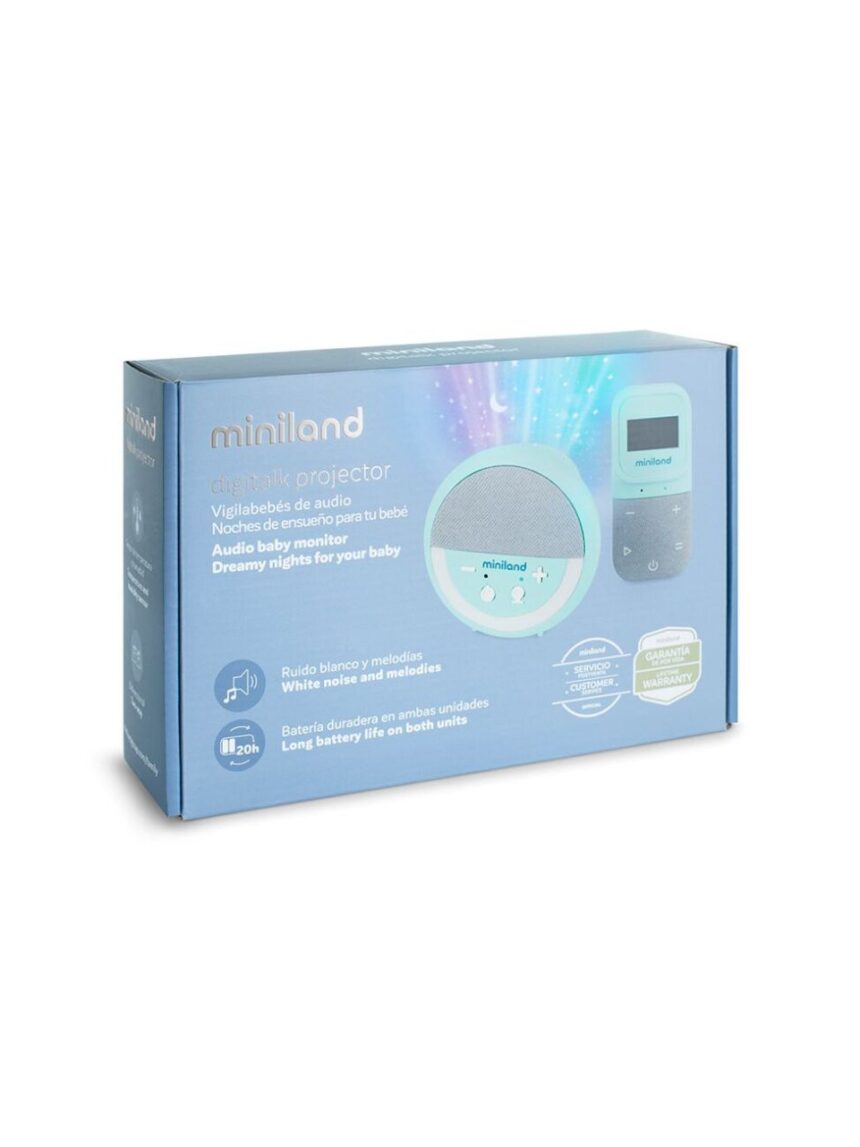 Miniland digitalk projector ασύρματη ενδοεπικοινωνία μωρού με αμφίδρομη επικοινωνία ml89629 - Miniland
