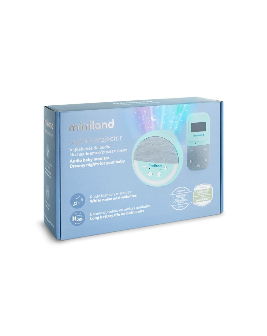 Miniland digitalk projector ασύρματη ενδοεπικοινωνία μωρού με αμφίδρομη επικοινωνία ml89629 - Miniland