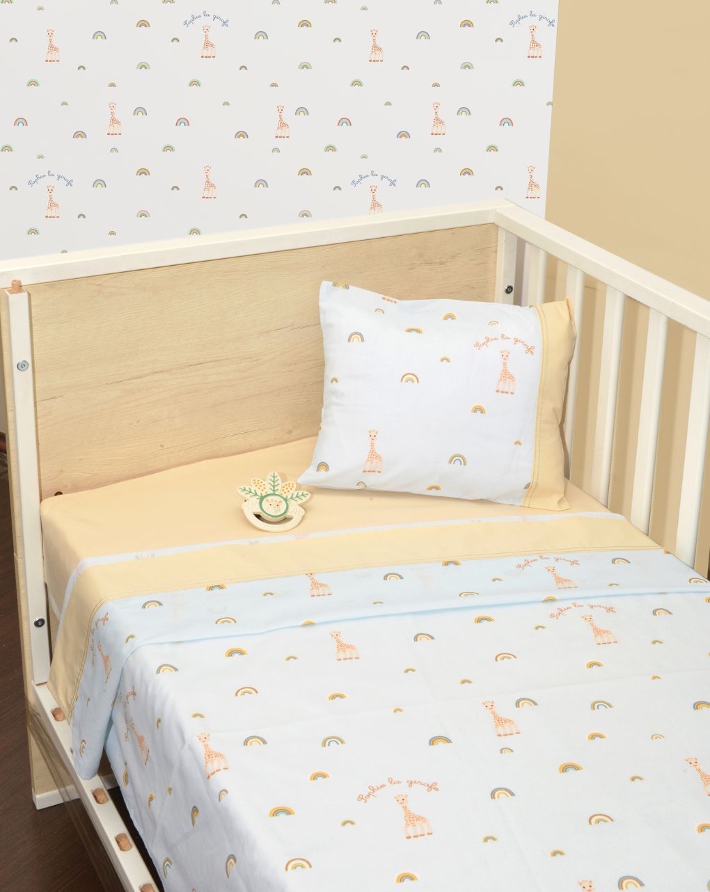 Sophie la girafe σεντόνια κούνιας 3 τεμ 110x170 σχέδιο 504 46-6706/504