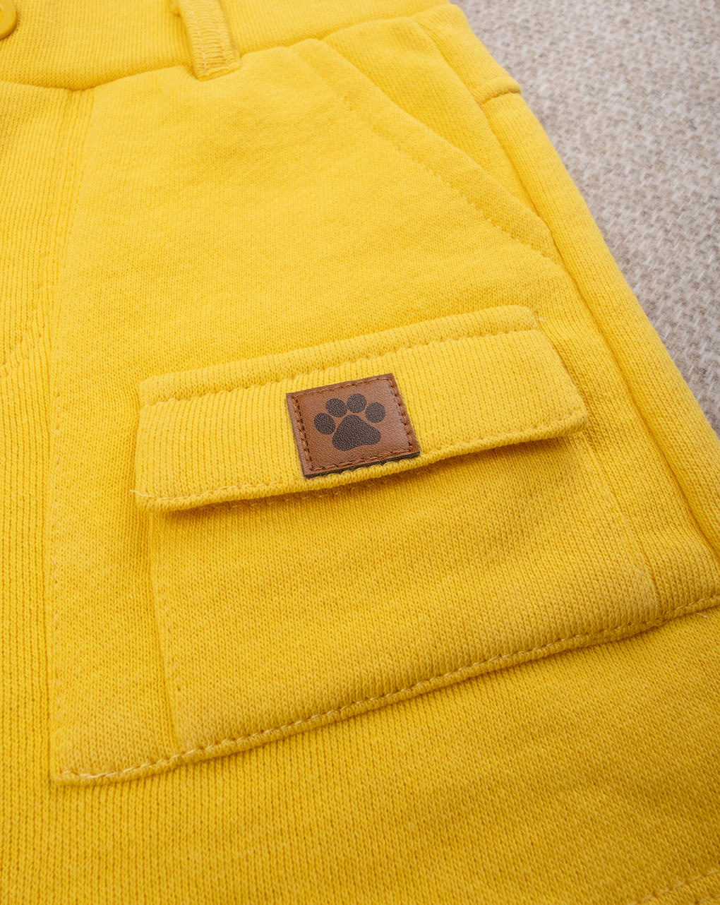 βρεφική βερμούδα κίτρινη με ελέφαντα για αγόρι - Prénatal