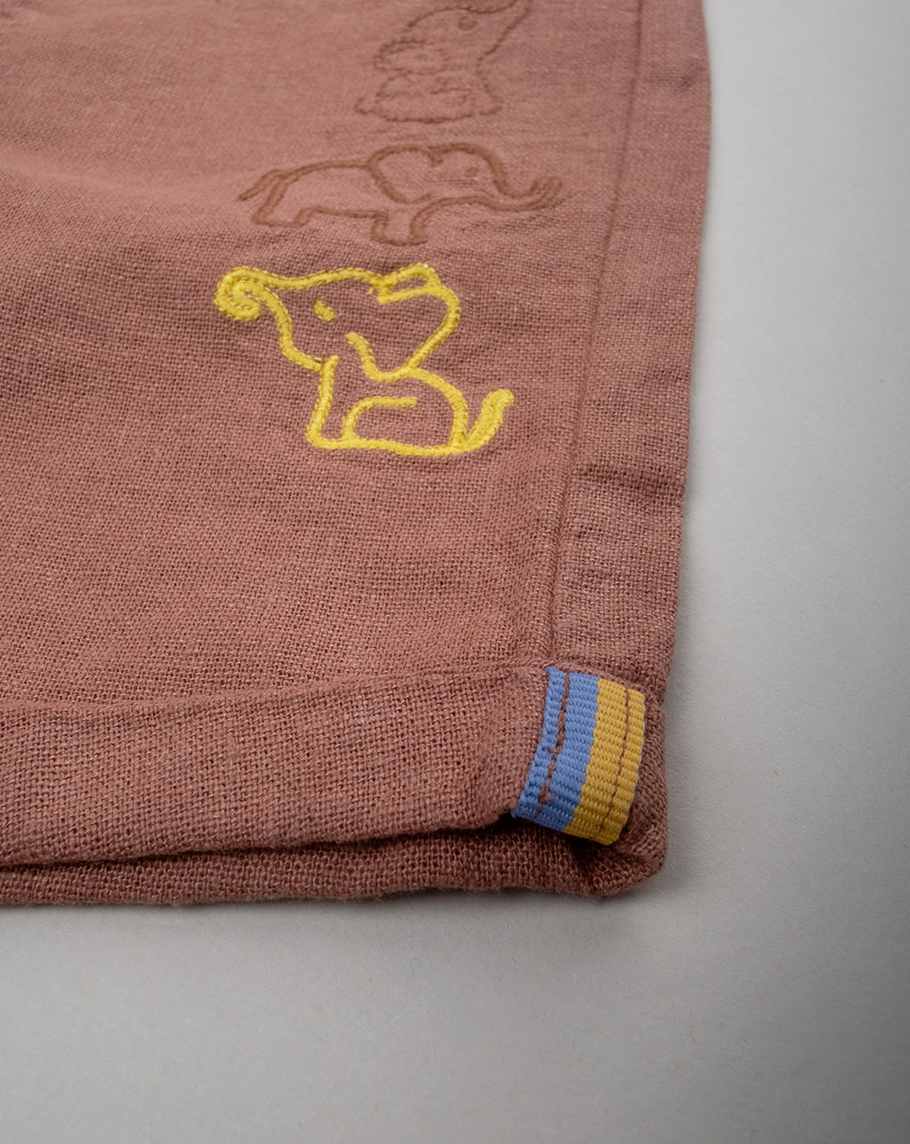 βρεφική σαλοπέτα λινή καφέ savana για αγόρι - Prénatal