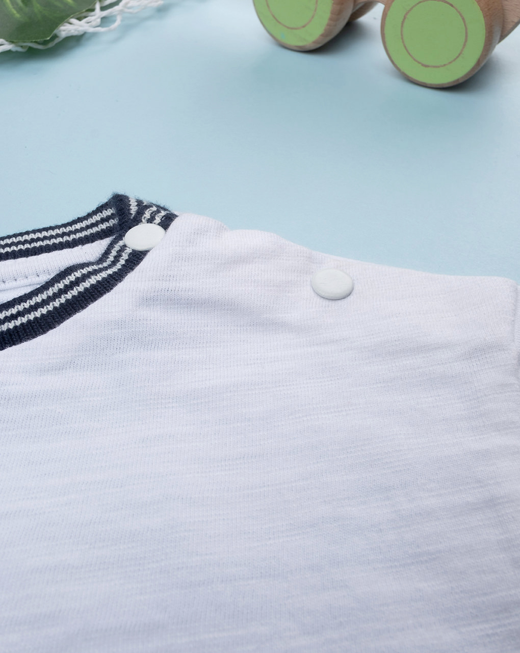 βρεφικό t-shirt λευκό με δεινόσαυρο για αγόρι - Prénatal