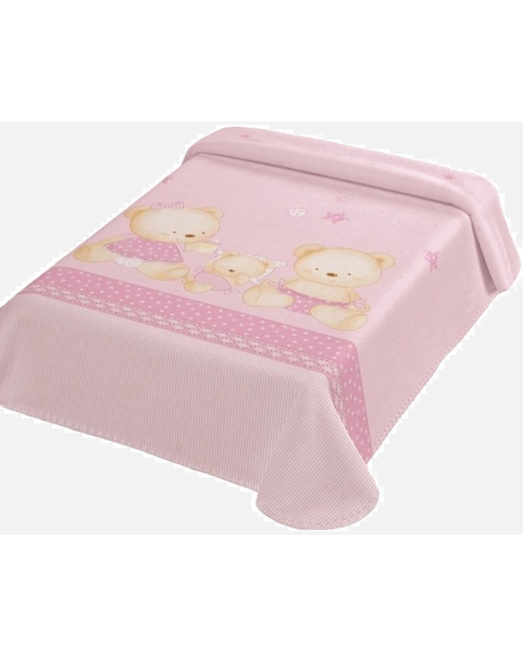 ο κόσμος του μωρού κουβέρτα βελουτέ πολυεστερική 80x110 ροζ 08021