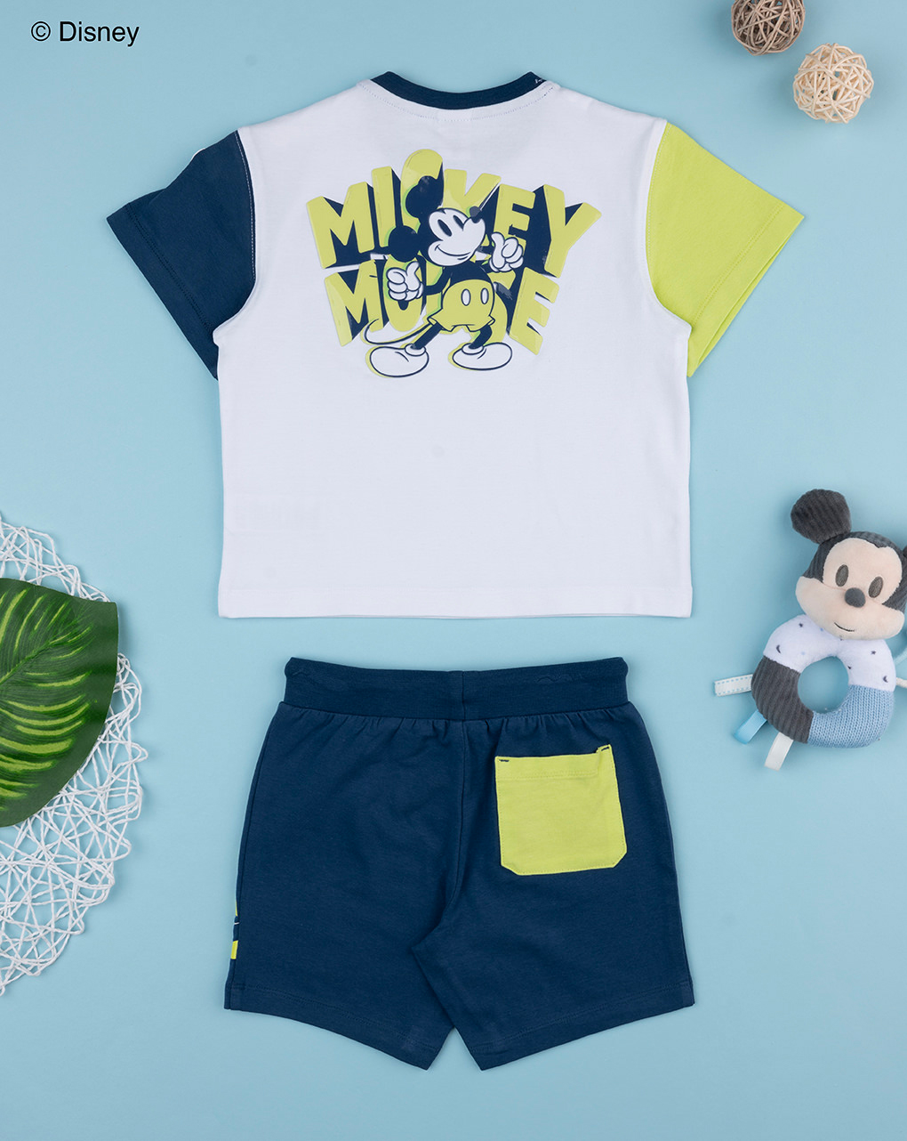 βρεφικό σετ t-shirt και σορτσάκι mickey για αγόρι - Prénatal