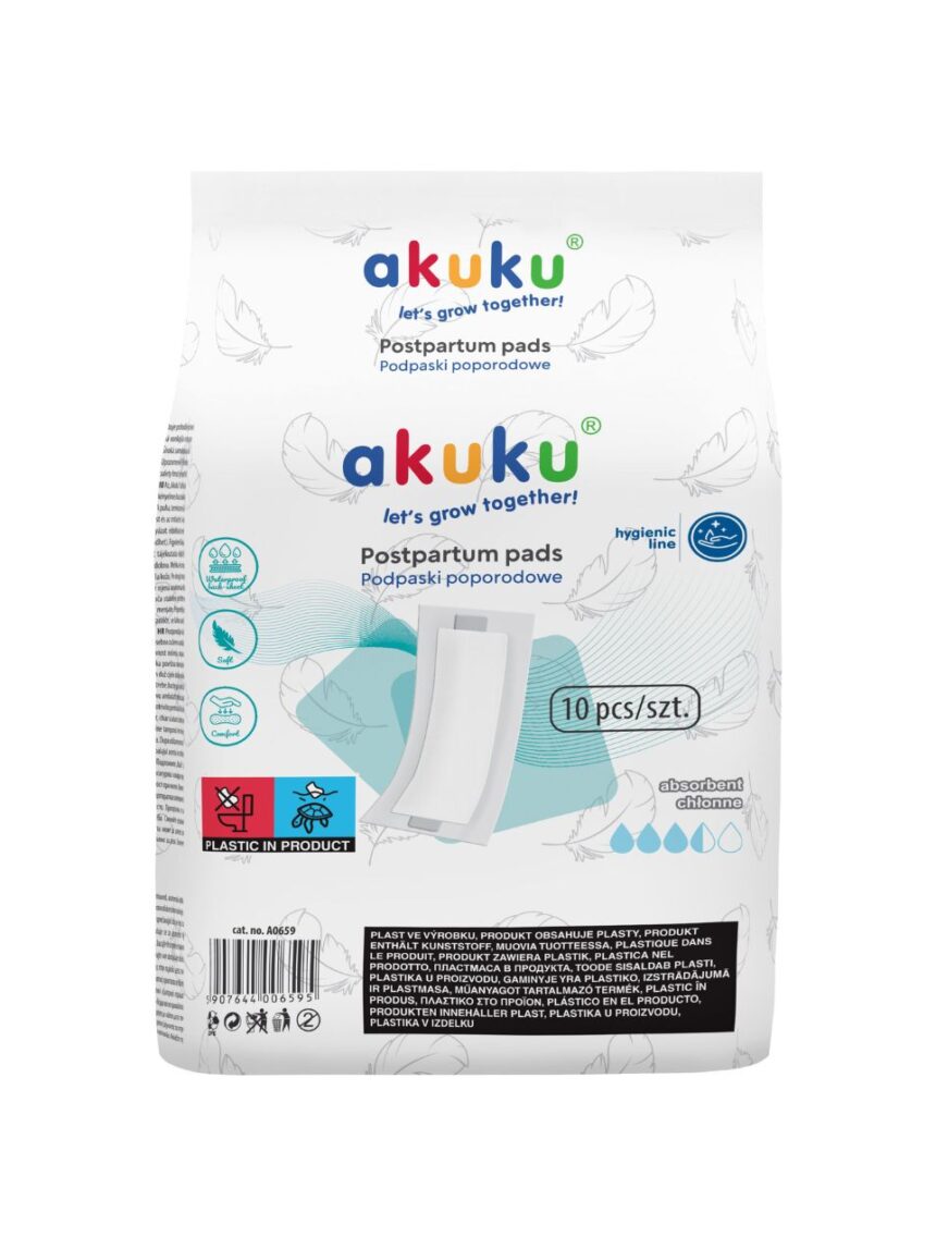 Akuku επιθέματα μετά τον τοκετό 10τμχ a0659 - Akuku
