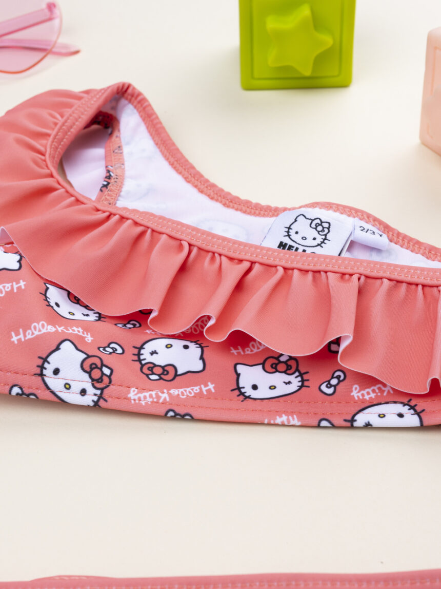 παιδικό μαγιό μπικίνι σομόν hello kitty για κορίτσι - Prénatal