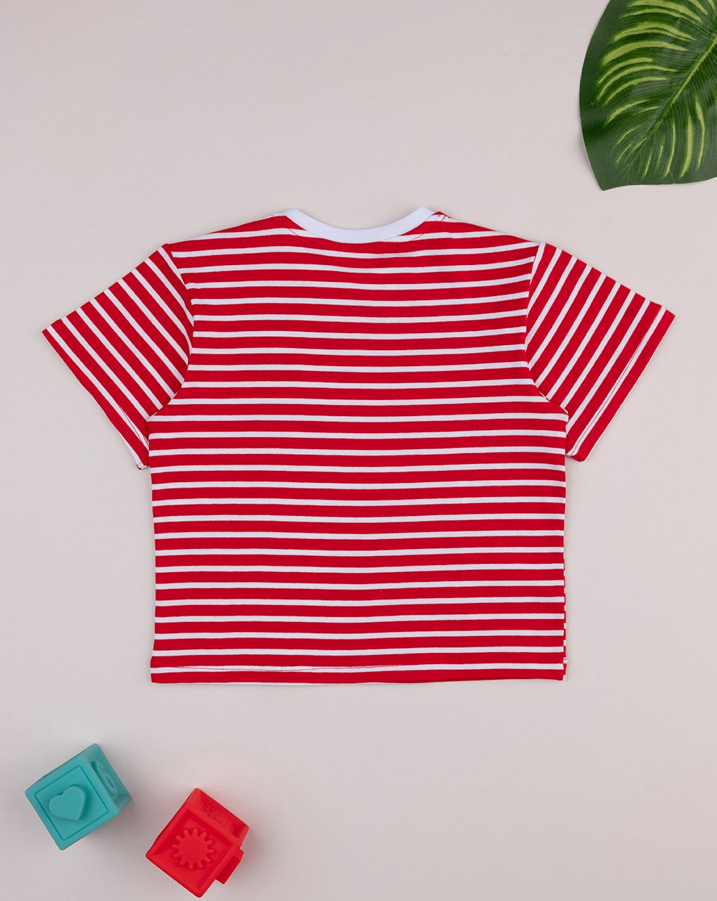 βρεφικό t-shirt ριγέ κόκκινο sailing away για αγόρι - Prénatal