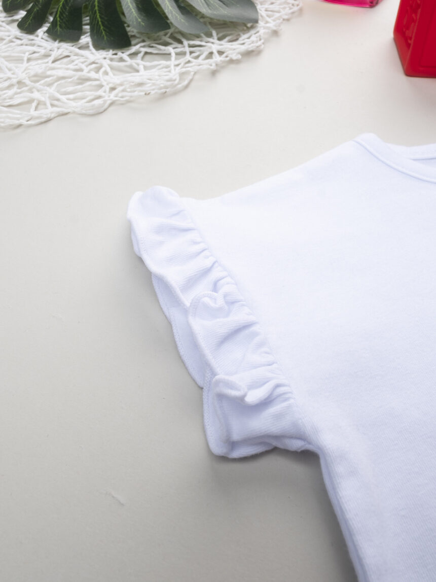 βρεφικό t-shirt λευκό με κεράσια για κορίτσι - Prénatal