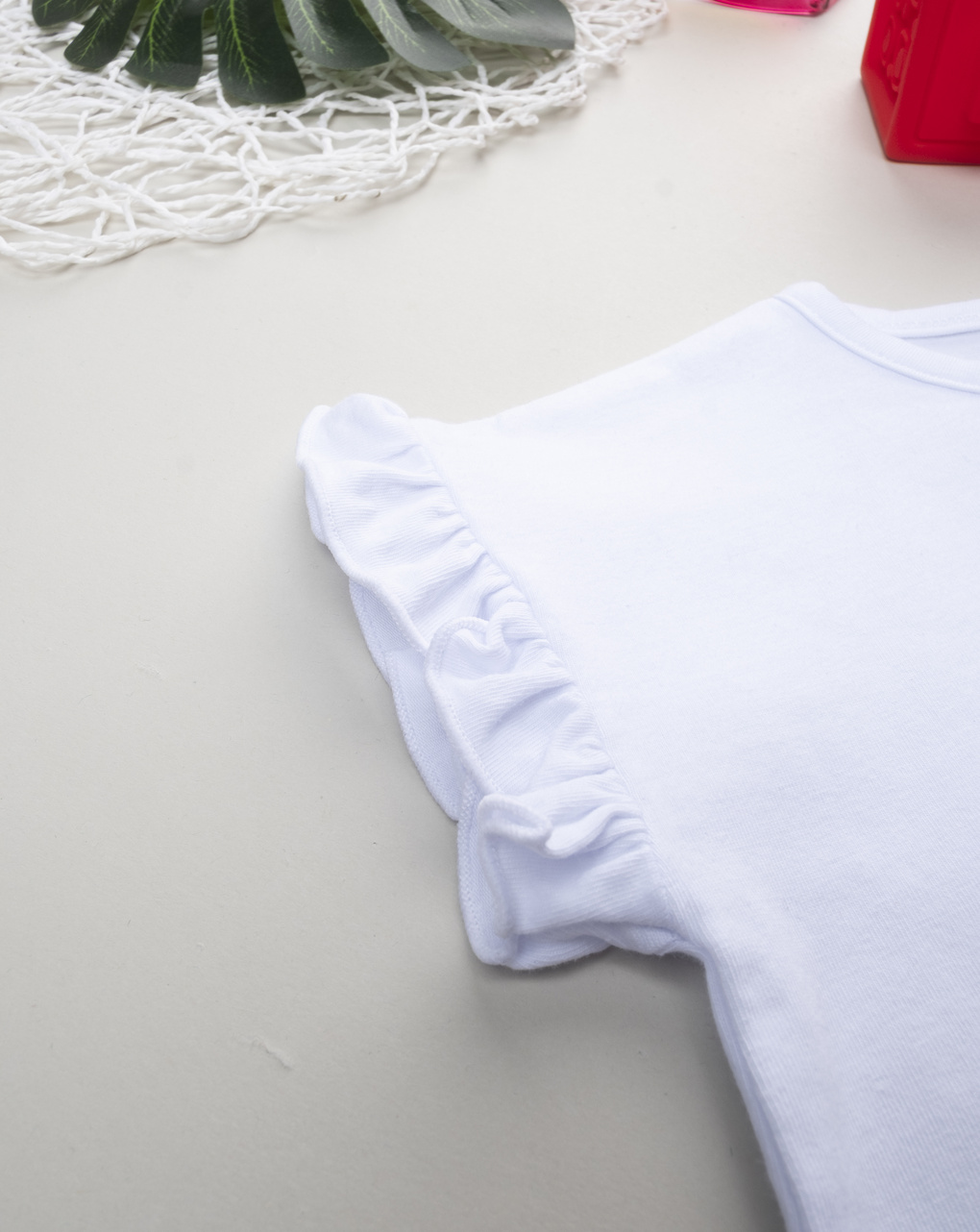 βρεφικό t-shirt λευκό με κεράσια για κορίτσι - Prénatal