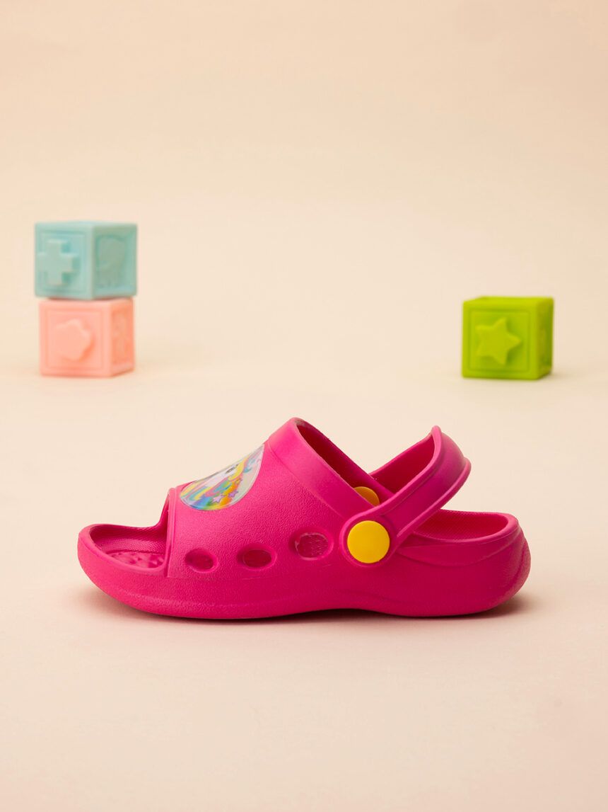 σαμπό θαλάσσης ανοιχτά φούξια με μονόκερο για κορίτσι - SILVER