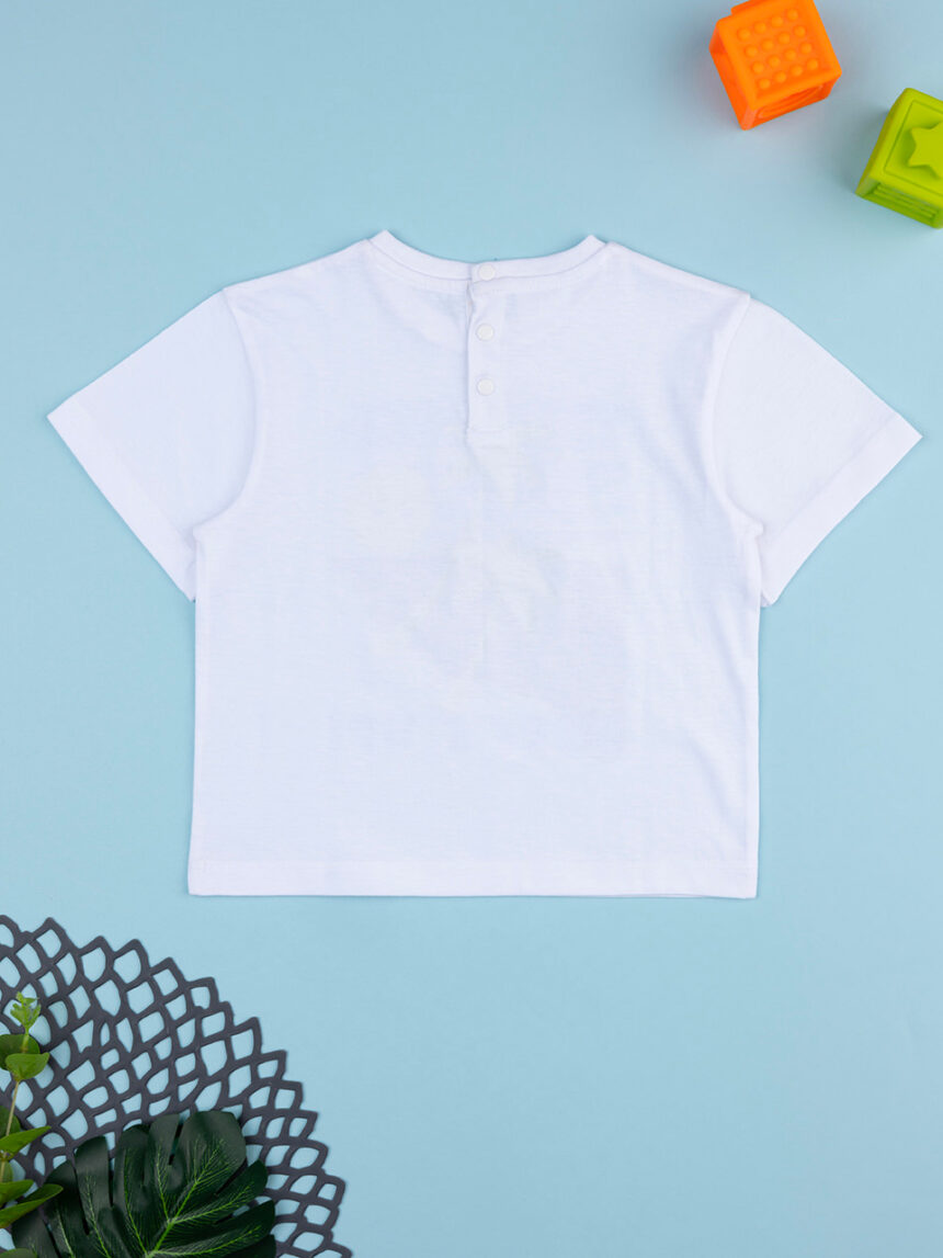 βρεφικό t-shirt λευκό surf's up για αγόρι - Prénatal