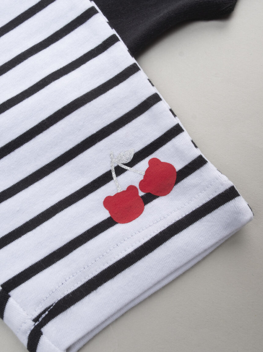 βρεφικό σετ t-shirt και κολάν με κεράσια για κορίτσι - Prénatal