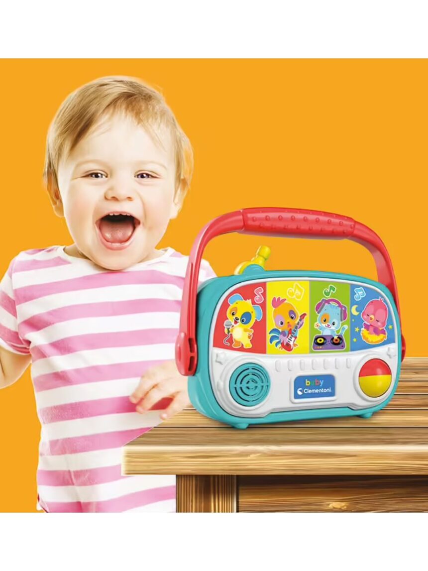 Baby clementoni βρεφικό παιχνίδι baby ραδιόφωνο 1000-17459 - BABY CLEMENTONI